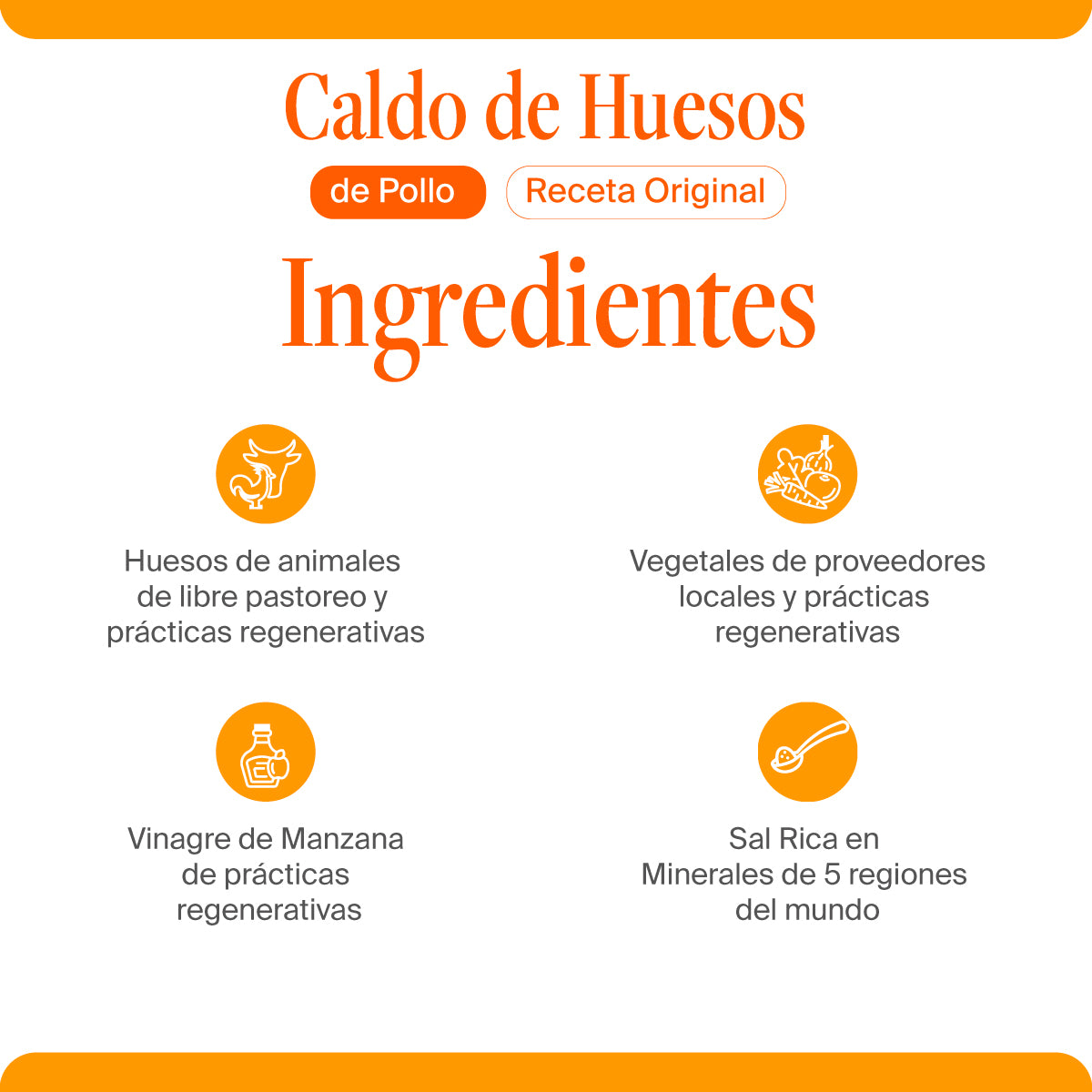 Caldo de Huesos de Pollo Receta Original