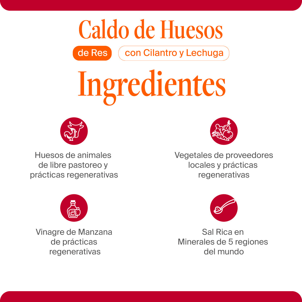 Caldo de Huesos de Res con Cilantro y Lechuga