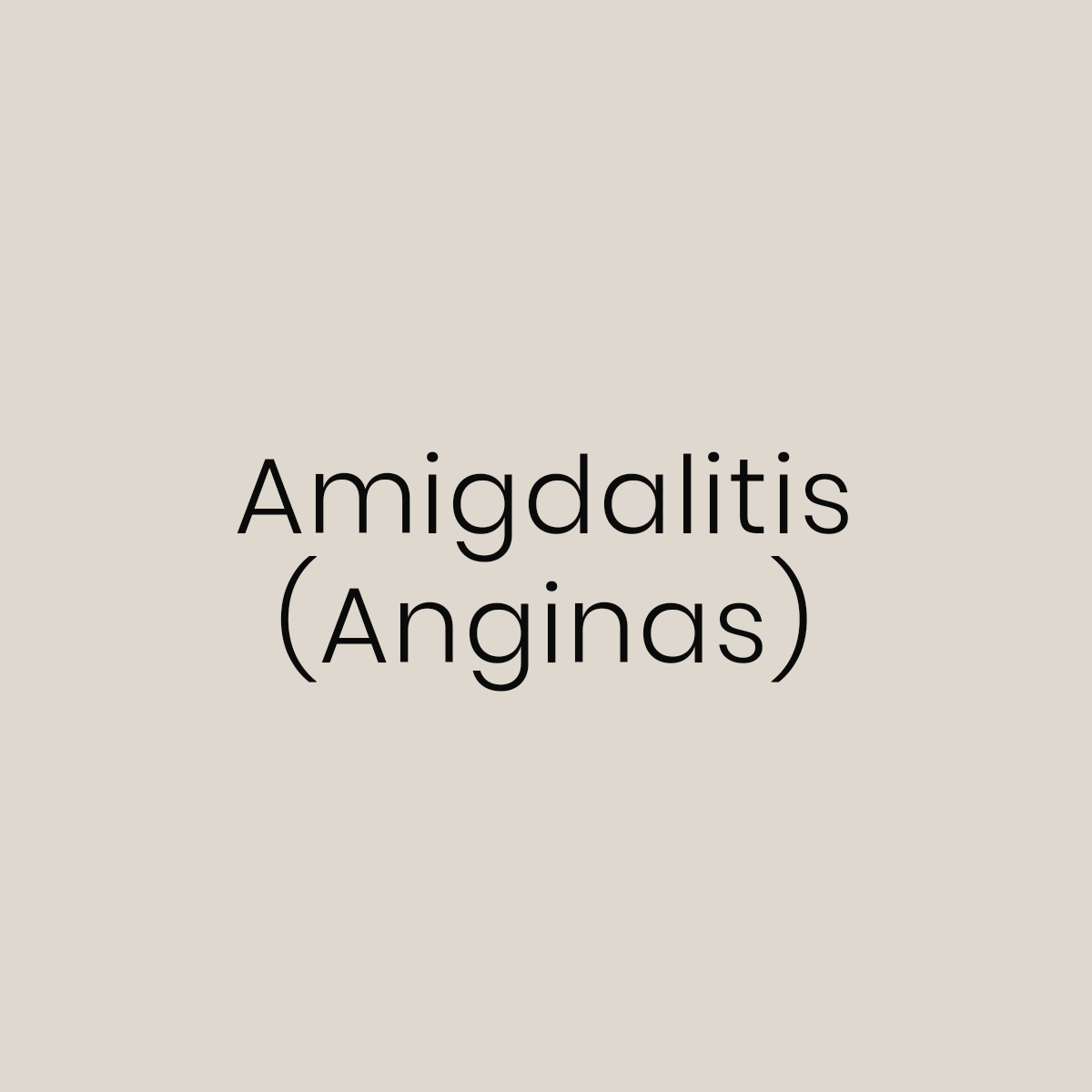 Programa Kaldos Amigdalitis (Anginas)