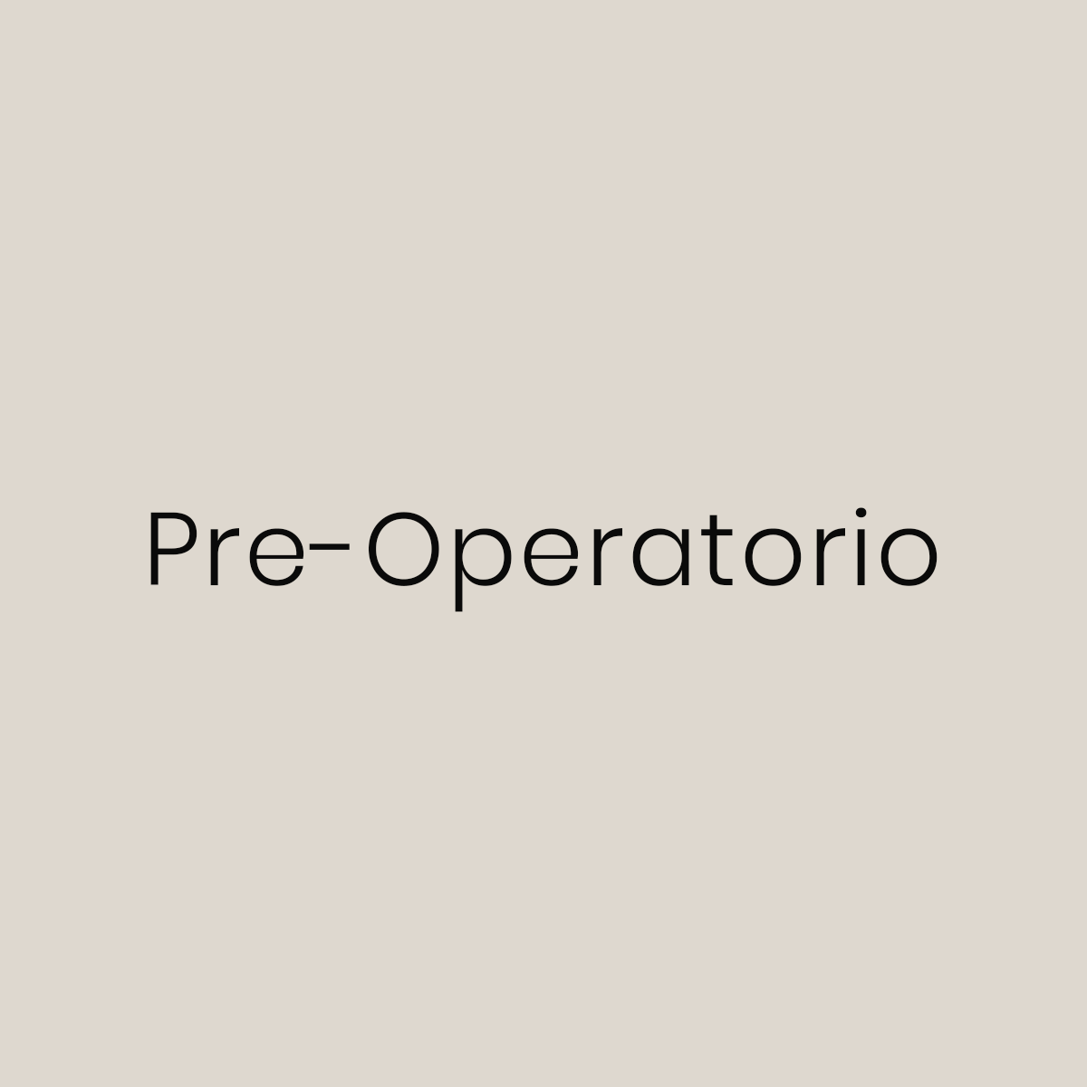 Programa Kaldos Pre-Operatorio