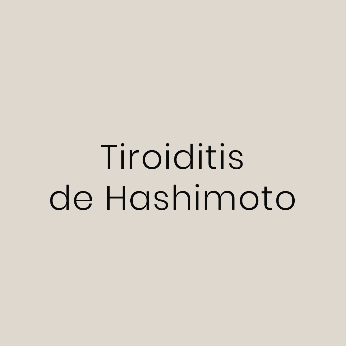 Programa Kaldos Tiroiditis de Hashimoto