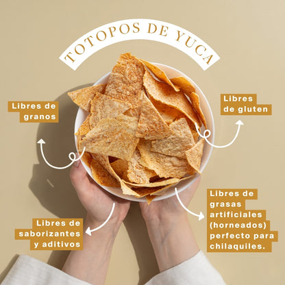 Totopos de yuca