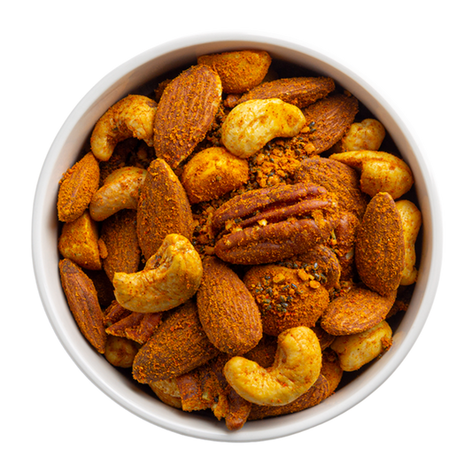 Nueces con semillas y cúrcuma