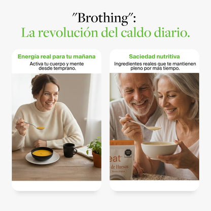 Caldo de Huesos de Pollo con Brócoli y Nopal