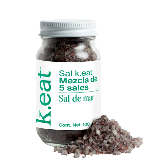 Sal k.eat: mezcla de 5 sales (frasco)