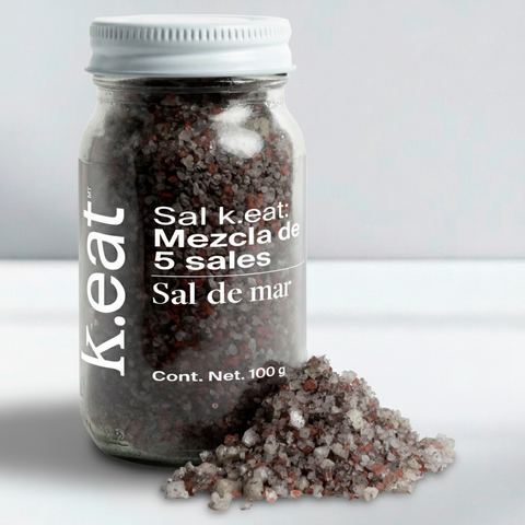 Sal k.eat: mezcla de 5 sales (frasco)