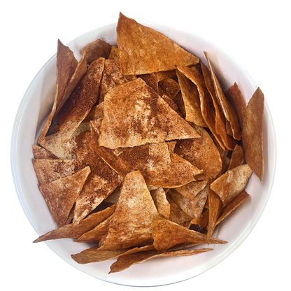 Totopos de yuca con limón y chile