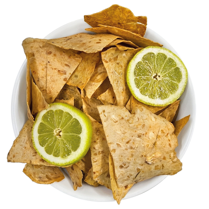 Totopos de yuca con limón