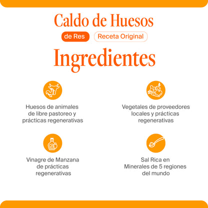 Caldo de Huesos de Res - Receta Original