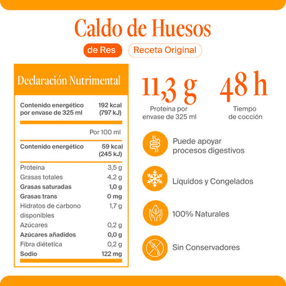 Caldo de Huesos de Res - Receta Original